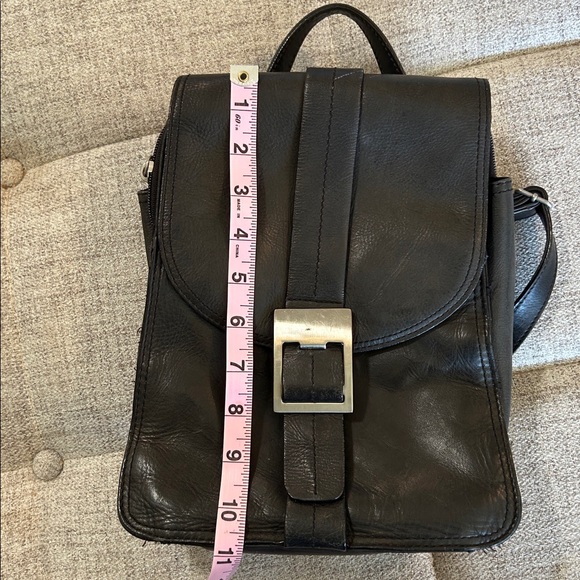 GREAT AMERICAN LEATHERWORKS BLACK BACKPACK BAG - Picture 15 of 16